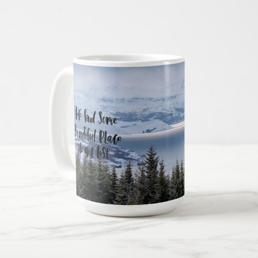 Serene Wanderlust Kaffeetasse (Vorderseite Links)