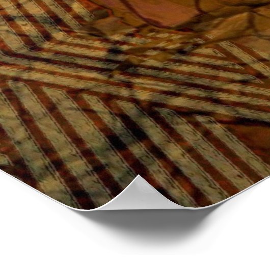 Serene Warrior Poster (Ecke)