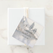 Serene Wasserfarben-Seelandschaft Geschenkanhänger (Beispiel)