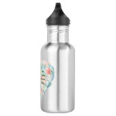 Serene Water Flasche mit Kaktus Herz Edelstahlflasche (Rechts)