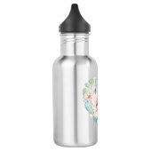 Serene Water Flasche mit Kaktus Herz Edelstahlflasche (Links)