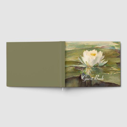 Serene Water Lily Painting Gästebuch (Voll)