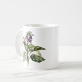 Serene Watercolor Comfrey Kaffeetasse (Vorderseite Links)