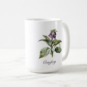 Serene Watercolor Comfrey, kundenspezifisch Kaffeetasse (VorderseiteRechts)