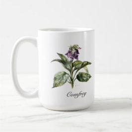 Serene Watercolor Comfrey, kundenspezifisch Kaffeetasse