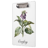 Serene Watercolor Comfrey, kundenspezifisch Klemmbrett (Links)