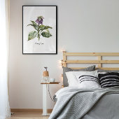Serene Watercolor Comfrey, kundenspezifisch Poster