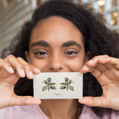 Serene Watercolor Comfrey, kundenspezifisch Visitenkarte