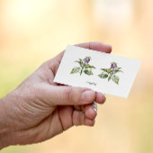 Serene Watercolor Comfrey, kundenspezifisch Visitenkarte