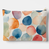 Serene Watercolor Dots Zubehörtasche (Rückseite)