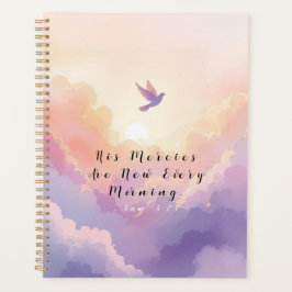 Serene Watercolor Dove Prayer & Faith Planer