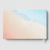 Serene Watercolor Gradient Guestbook Gästebuch (Rückseite)