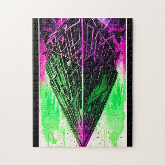 Serene Watercolor Harmony Puzzle - 252 Stück (Vertikal)