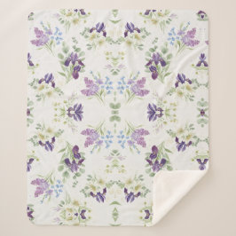 Serene Watercolor Spring Bouquet Pattern Sherpadecke