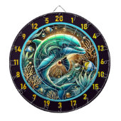 Serene Waters Dolphin Dartboard Delight Dartscheibe (vorne)