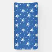 Serene Waters - Spielerisches Muster des Swan Lake Banner (Vertikal)