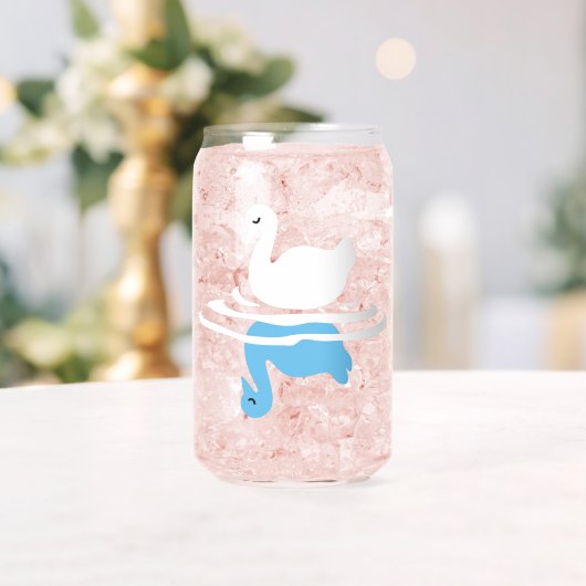 Serene Waters - Spielerisches Muster des Swan Lake Dosenglas (Insitu (Hochzeit))