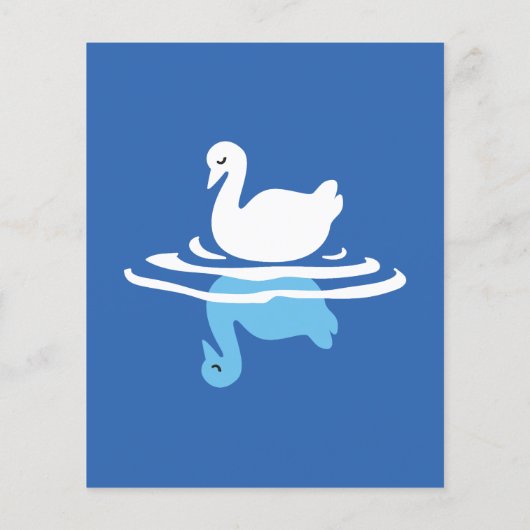 Serene Waters - Spielerisches Muster des Swan Lake Flyer (Hinten)