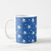 Serene Waters - Spielerisches Muster des Swan Lake Kaffeetasse (Links)