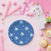 Serene Waters - Spielerisches Muster des Swan Lake Pappteller (Party)