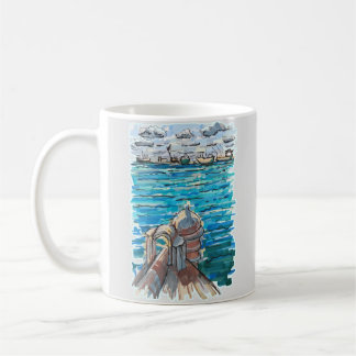 Serene Waterscape in San Juan de Ulua, Veracruz Kaffeetasse