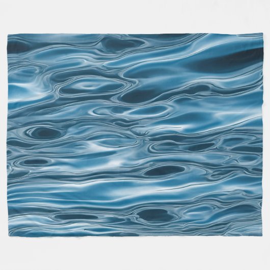 Serene Waves Fleecedecke (Vorderseite (Horizontal))