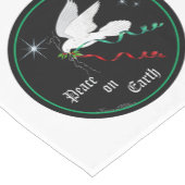 Serene White Dove Kurzer Tischläufer (Ecke)