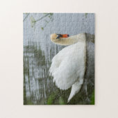 Serene White Swan Jigsaw Puzzle (Vertikal)