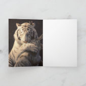 Serene White Tiger Card – Comfort & Reflection Karte (Innenseite)