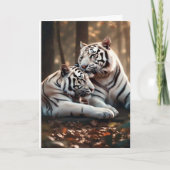 Serene White Tiger Companions Karte (Vorderseite)