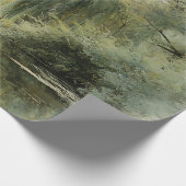 Serene Willow Tree Reflection Nature Art (10) Geschenkpapier (Ecke)