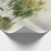 Serene Willow Tree Reflection Nature Art (12) Geschenkpapier (Ecke)