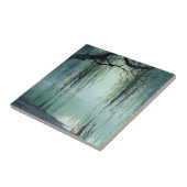 Serene Willow Tree Reflection Nature Art (4) Fliese (Seite)
