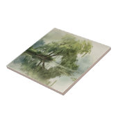 Serene Willow Tree Reflection Nature Art (5) Fliese (Seite)