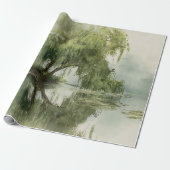 Serene Willow Tree Reflection Nature Art (5) Geschenkpapier (Ungerollt)
