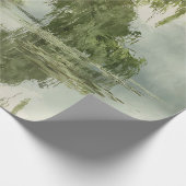 Serene Willow Tree Reflection Nature Art (5) Geschenkpapier (Ecke)