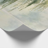 Serene Willow Tree Reflection Nature Art (9) Geschenkpapier (Ecke)