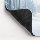 Serene Winter Forest Mouse Pad Mousepad (Ecke)