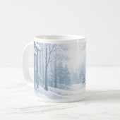 Serene Winter Forest Mug Kaffeetasse (Vorderseite Links)