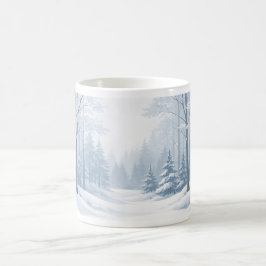 Serene Winter Forest Mug Kaffeetasse