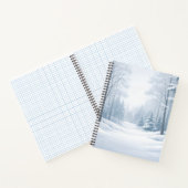Serene Winter Forest Spiral Notebook Notizblock (Innenseite)