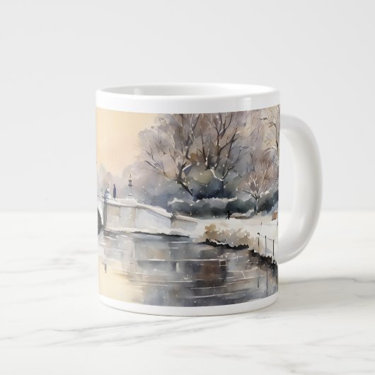 Serene Winter Kensington Gardens London Tasse (Vorderseite Rechts)