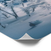 Serene Winter Night Poster (Ecke)