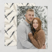 Serene Winter Photo Einladung (Vorne/Hinten)