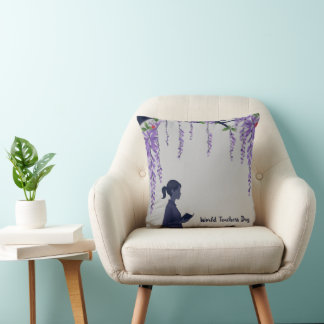 Serene Wisteria Dreams Kissen