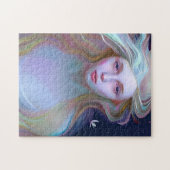 Serene Woman mit Tränen im Auge Puzzle (Horizontal)