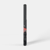 Serene Woman on Cliff under Red Moon Digital Art Samsung Galaxy Hülle (Rechte Seite)