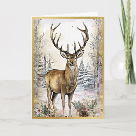 Serene Woodland Elk Karte
