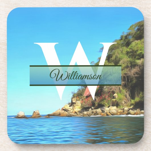 Serene Yelapa Getränkeuntersetzer (Vorderseite)