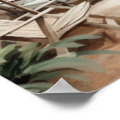 Serene Zypern: Digitalfarben-Kunstdrucke Poster (Ecke)